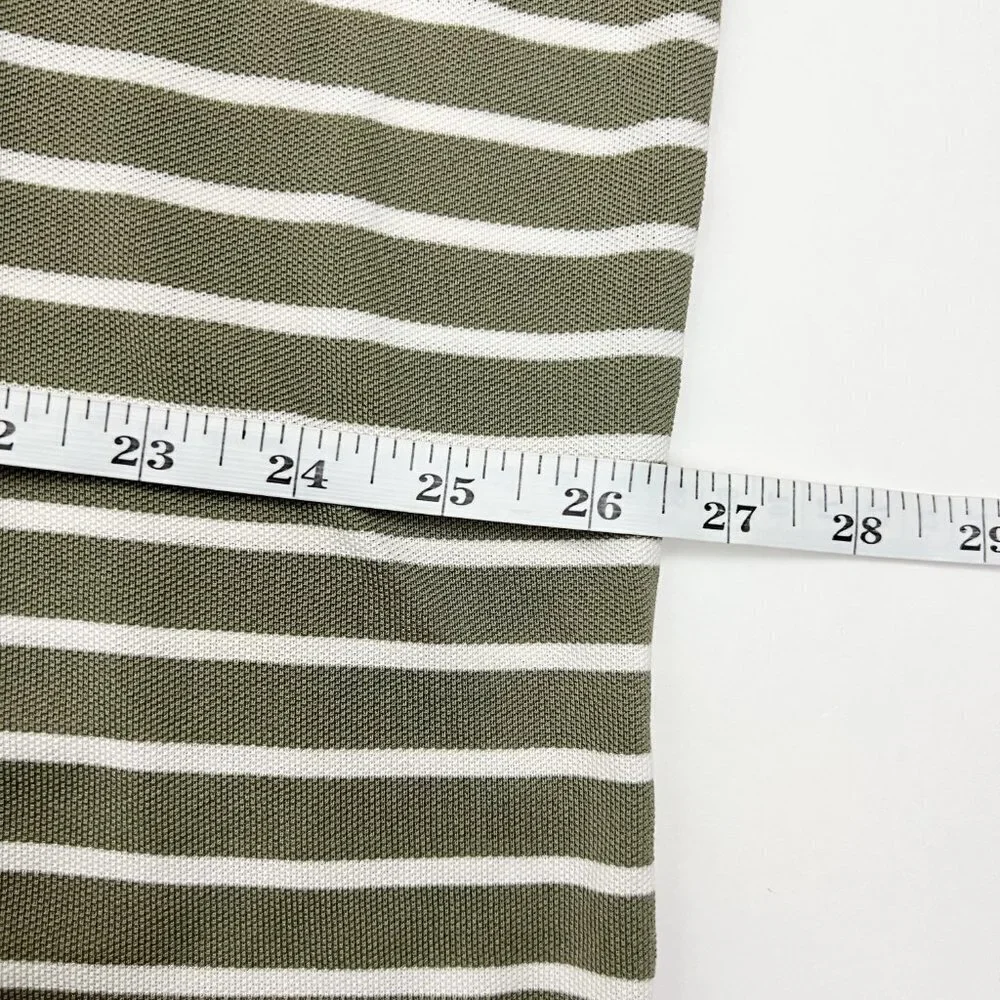 Polo Ralph Lauren Polo Shirt Men's 2XL Big Olive Green White Stripe